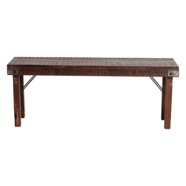 Inklapbare eetkamerbank FSC-gerecycled hout120 cm