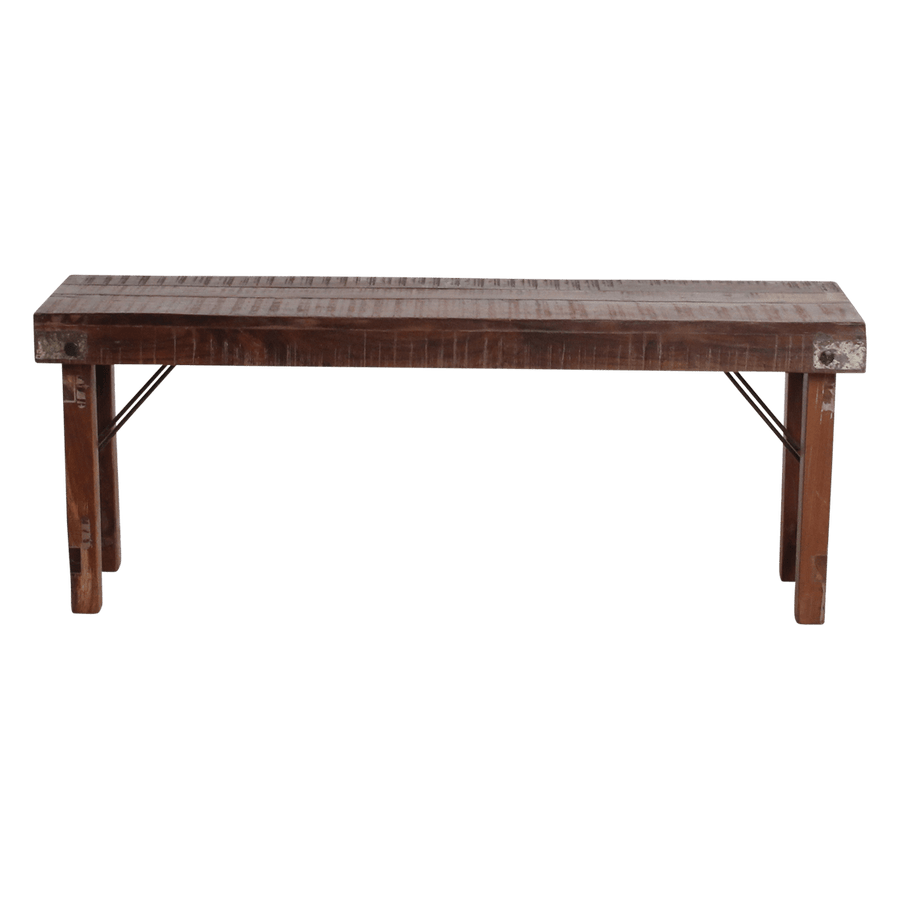 Inklapbare eetkamerbank FSC-gerecycled hout120 cm