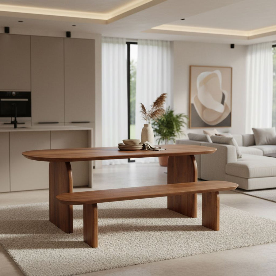 Bullnose eetkamerbank 240 cm