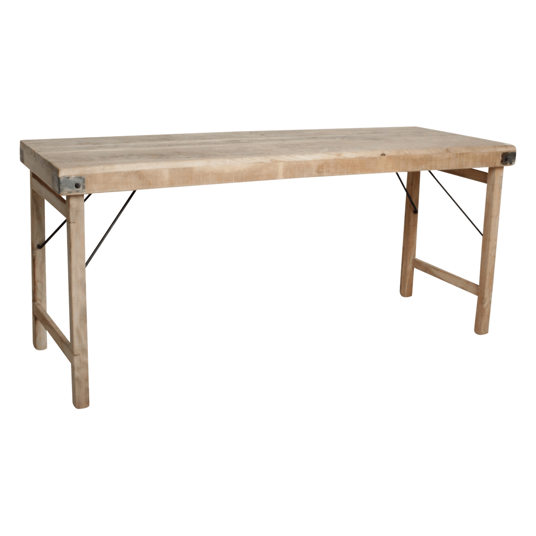 Limewash opklapbare eettafel 172x60x76 cm