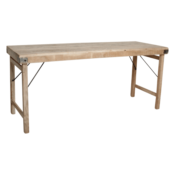 Limewash opklapbare eettafel 172x60x76 cm
