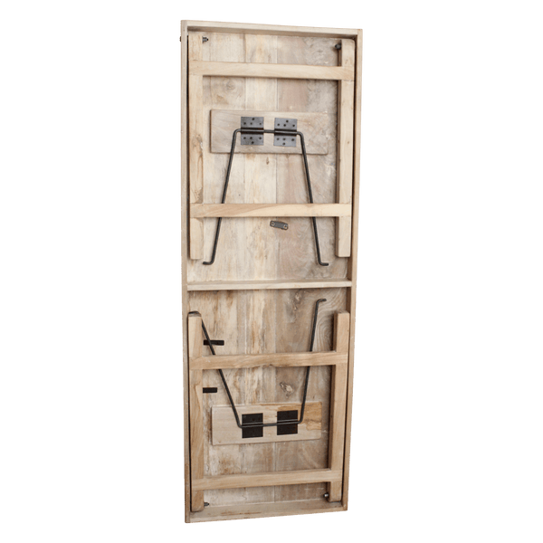 Limewash opklapbare eettafel 172x60x76 cm
