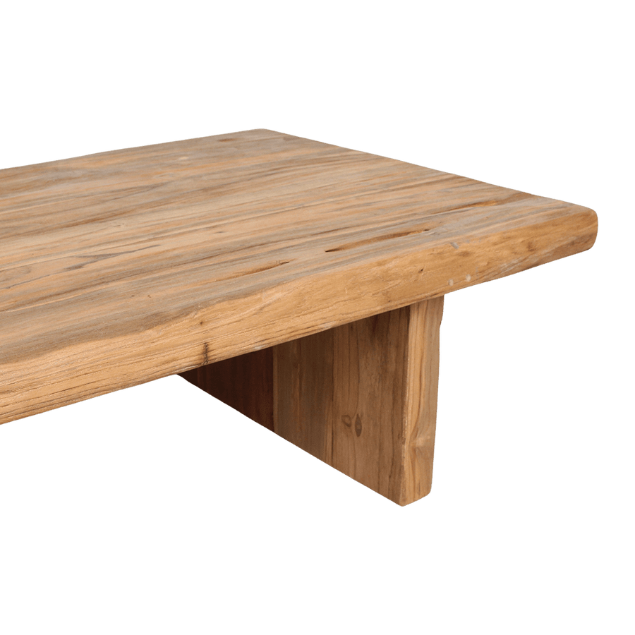 Teakhouten salontafel FSC-gerecycled 140x60x30 cm