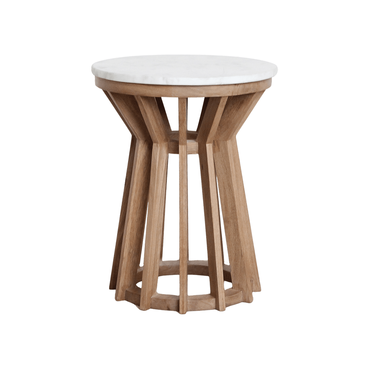 Sarawak marmeren bijzettafel wit
