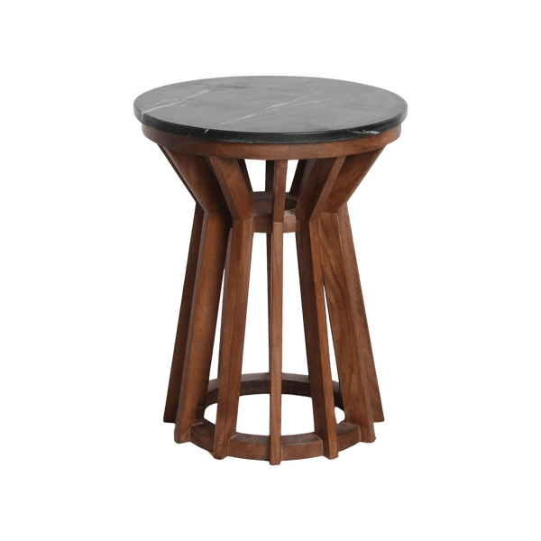 Sabah marmeren bijzettafel zwart