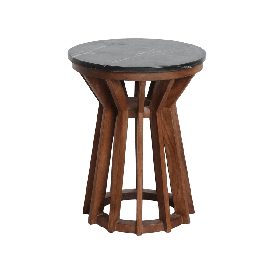 Sabah marmeren bijzettafel zwart