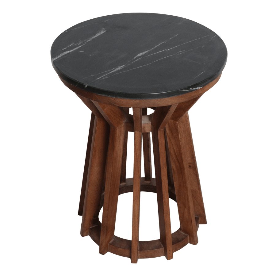 Sabah marmeren bijzettafel zwart