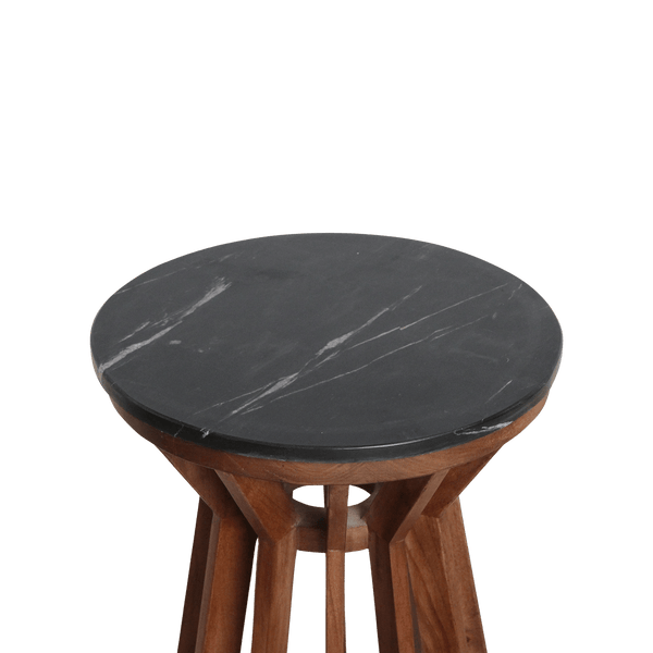 Sabah marmeren bijzettafel zwart