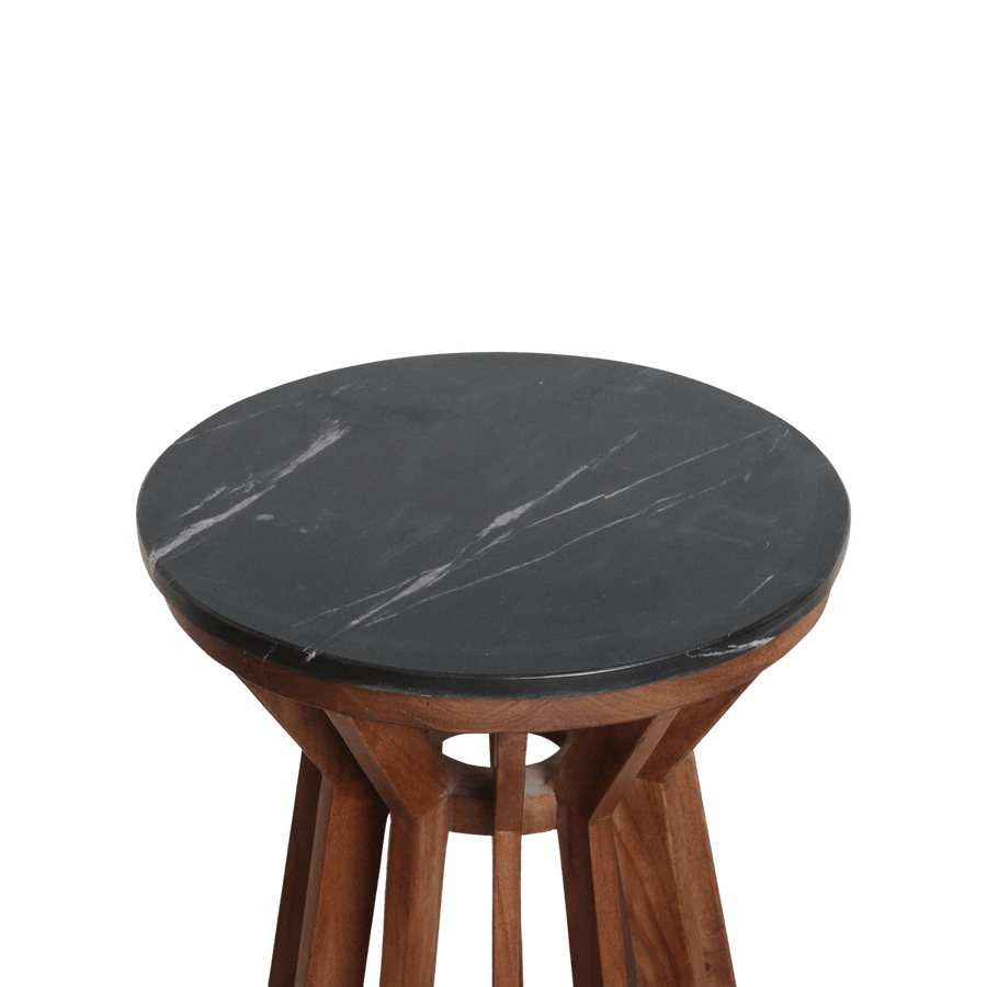 Sabah marmeren bijzettafel zwart