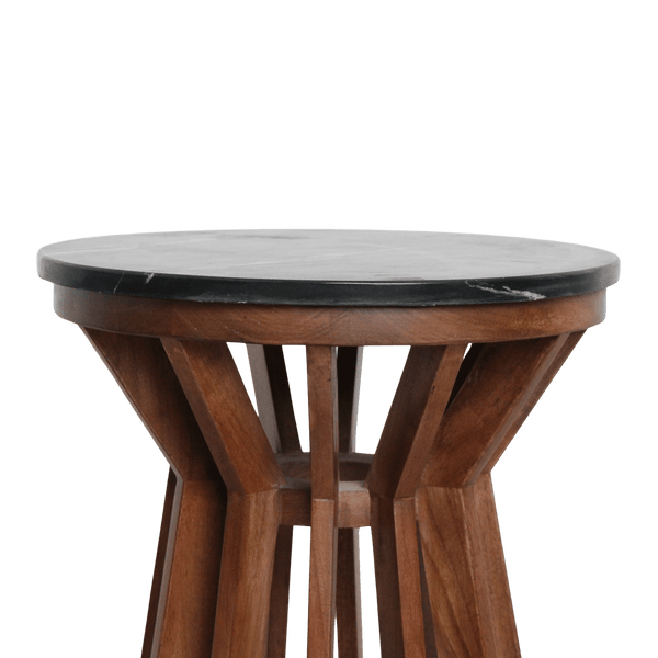 Sabah marmeren bijzettafel zwart