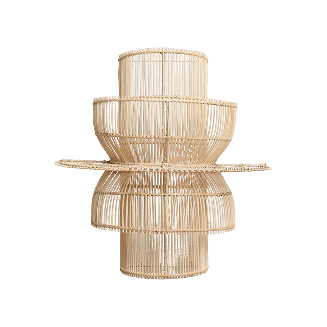 Saturn rotan wandlamp 33x52x55 cm