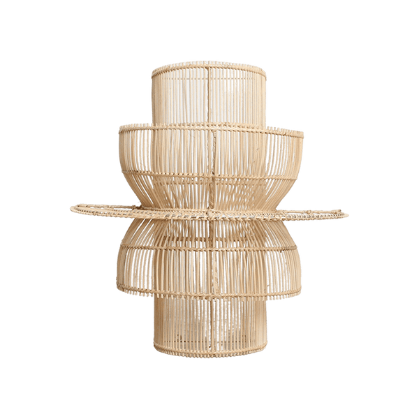 Saturn rotan wandlamp 33x52x55 cm