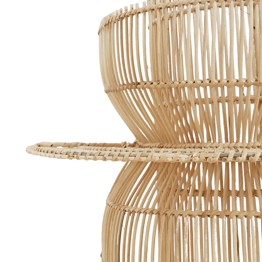 Saturn rotan wandlamp 33x52x55 cm
