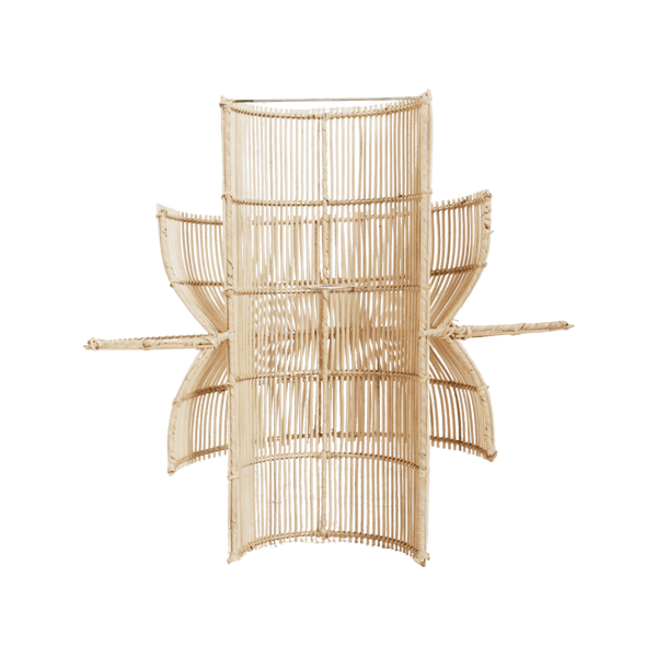 Saturn rotan wandlamp 33x52x55 cm
