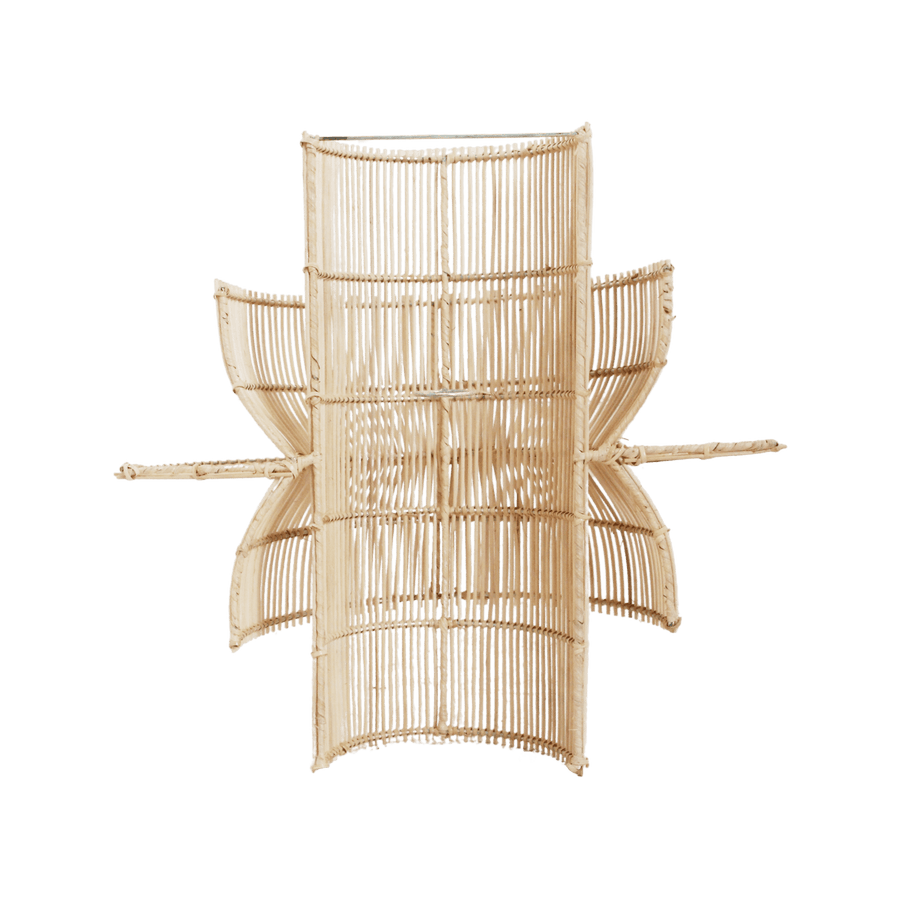 Saturn rotan wandlamp 33x52x55 cm