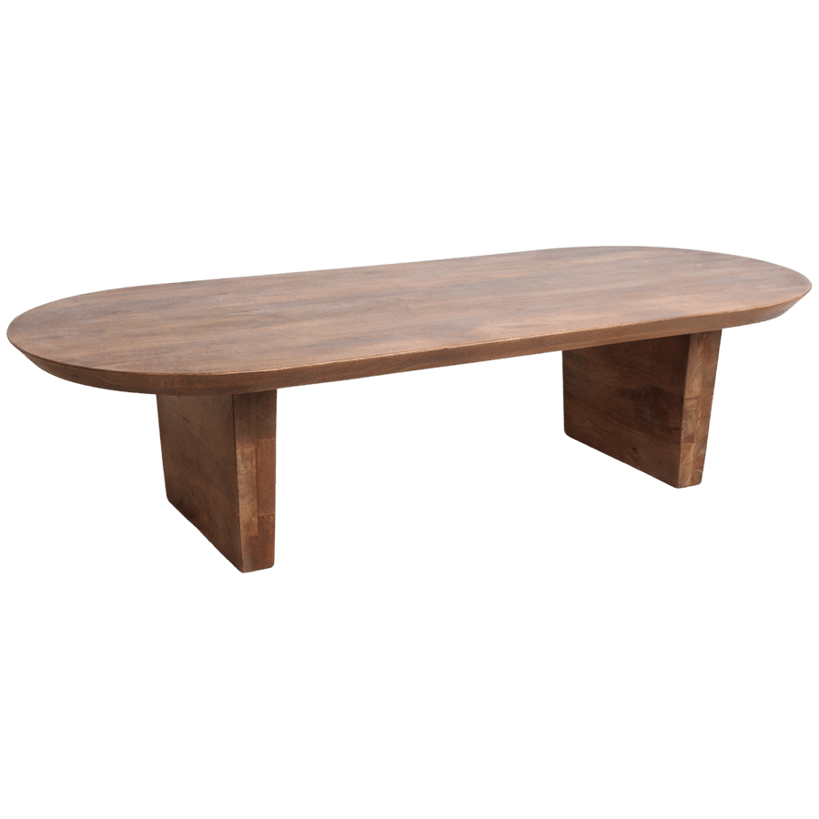 Bullnose coffee table brown
