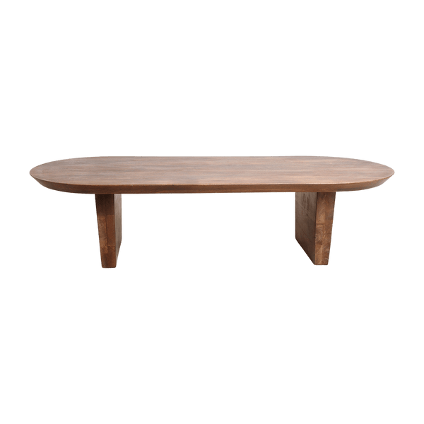 Bullnose coffee table brown