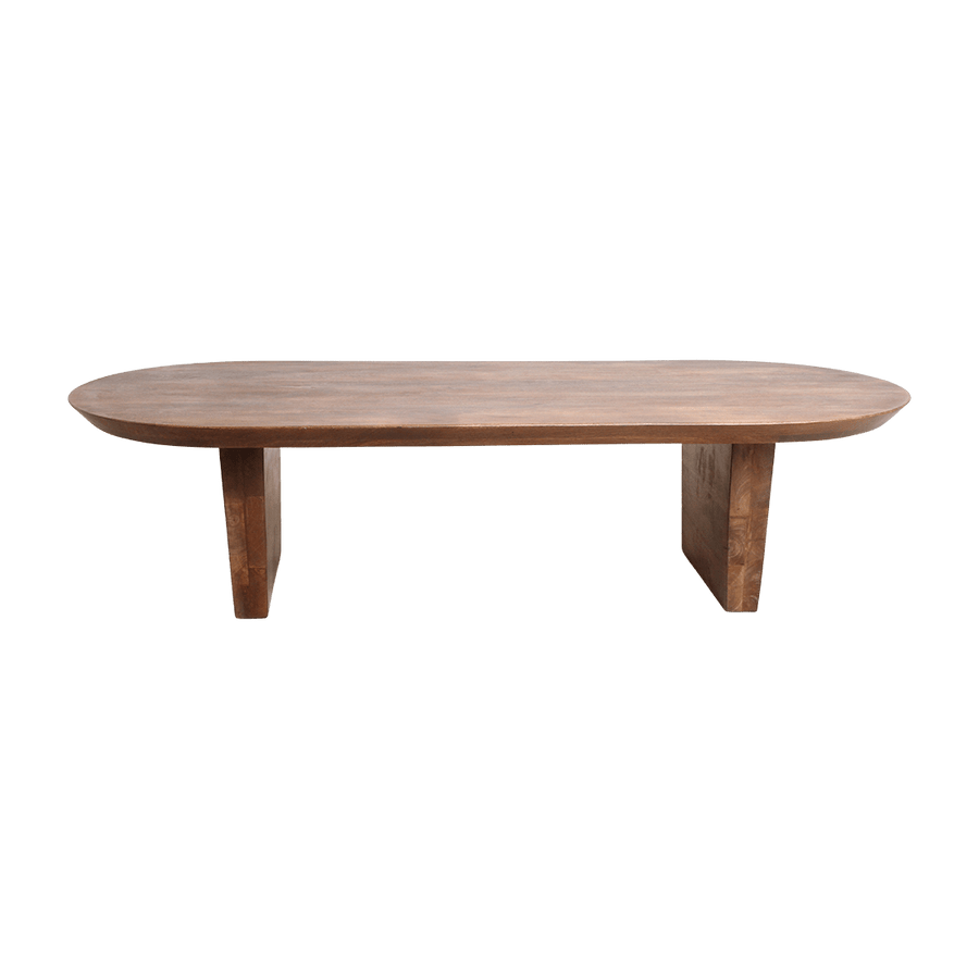 Bullnose coffee table brown