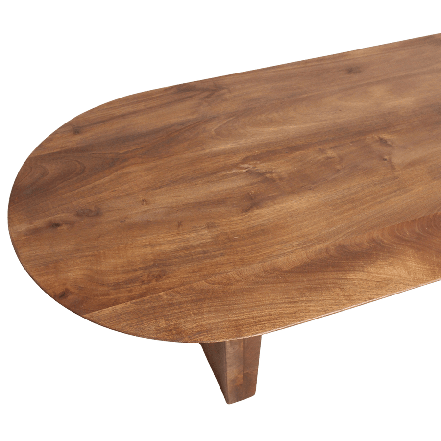 Bullnose coffee table brown