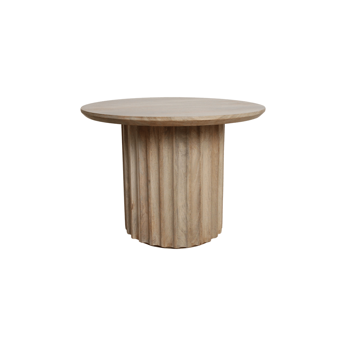 Bullnose bijzettafel reversed naturel Ø 55 cm