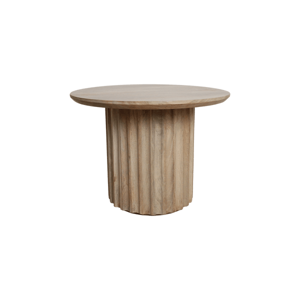 Bullnose bijzettafel reversed naturel Ø 55 cm
