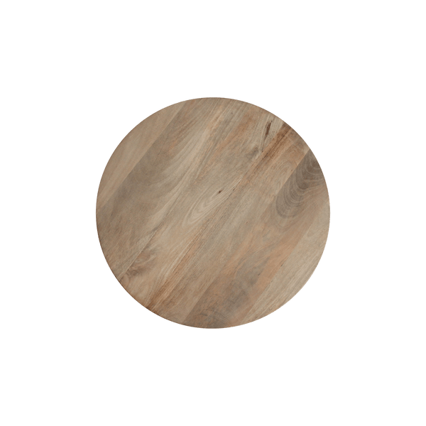 Bullnose bijzettafel reversed naturel Ø 55 cm