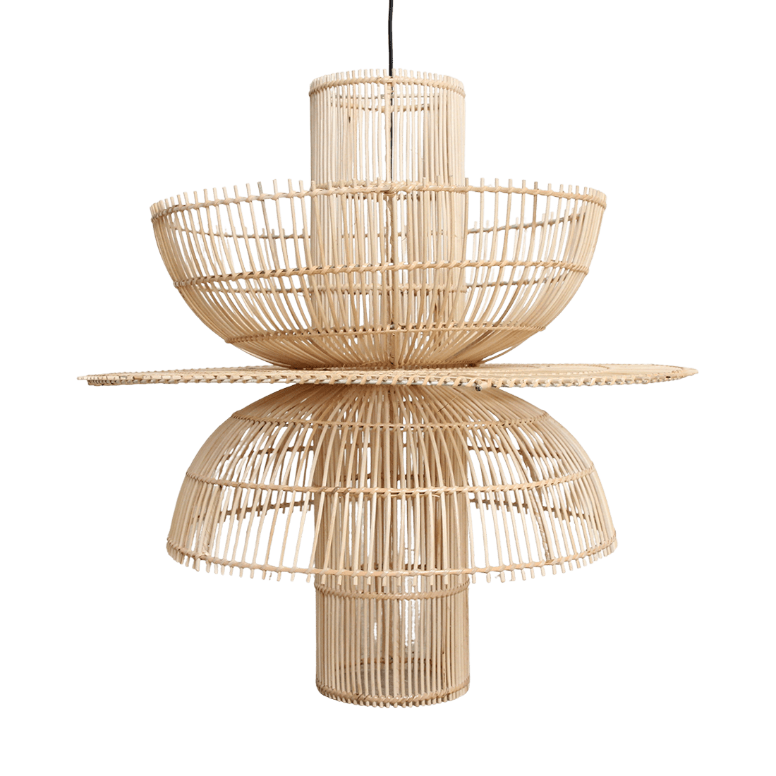 Saturn rotan hanglamp Ø 65x63 cm