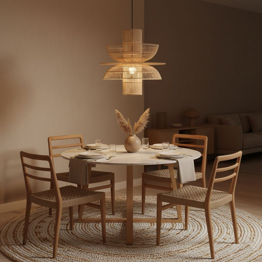 Saturn rotan hanglamp Ø 65x63 cm
