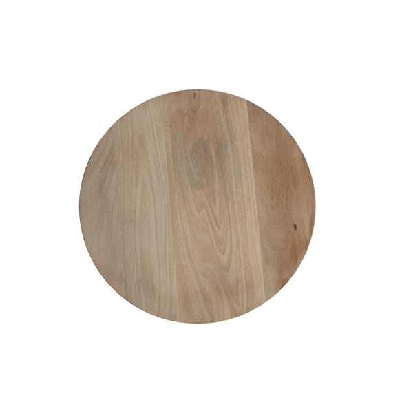 Bullnose bijzettafel reversed naturel Ø 50 cm