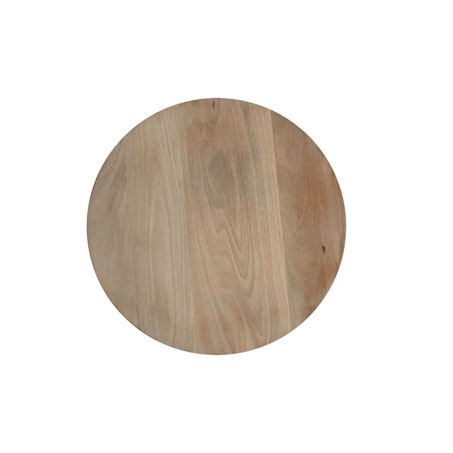 Bullnose bijzettafel reversed naturel Ø 50 cm