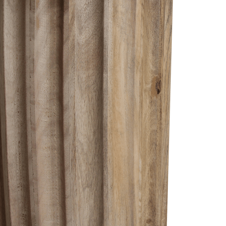 Bullnose bijzettafel reversed naturel Ø 50 cm
