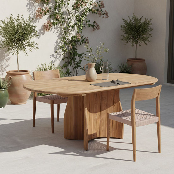 Verano teakhouten ovale tuintafel 200 cm
