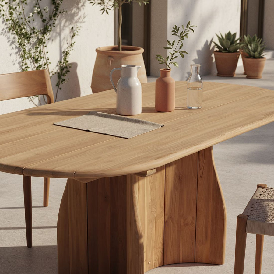 Verano teakhouten ovale tuintafel 200 cm