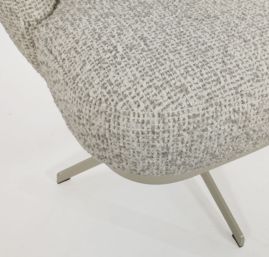 JLo eetkamerstoel - beige draaipoot 360 - Cuzco - Fog 3