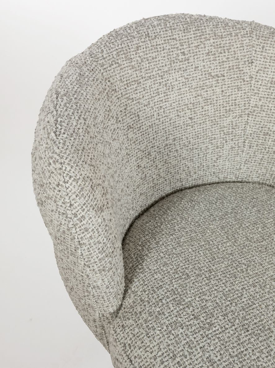 JLo eetkamerstoel - beige draaipoot 360 - Cuzco - Fog 3