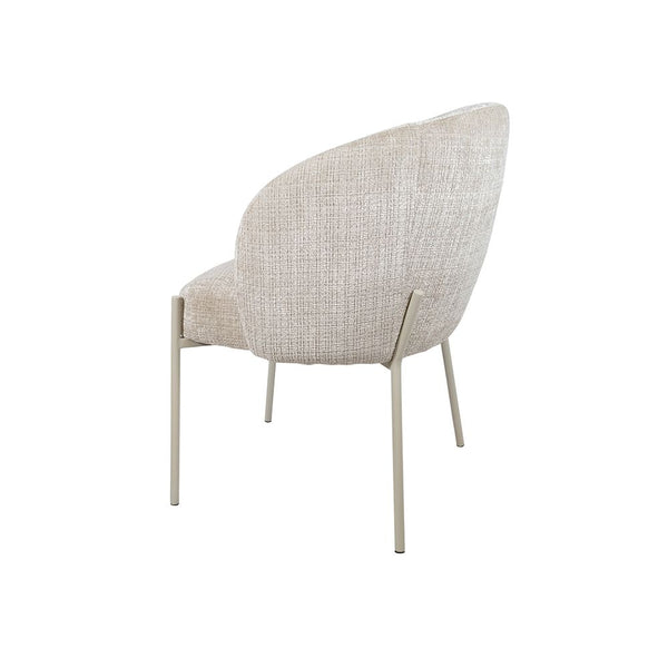 Adele - eetkamerstoel - beige poten - Cremona - Taupe 04 - Set van 2