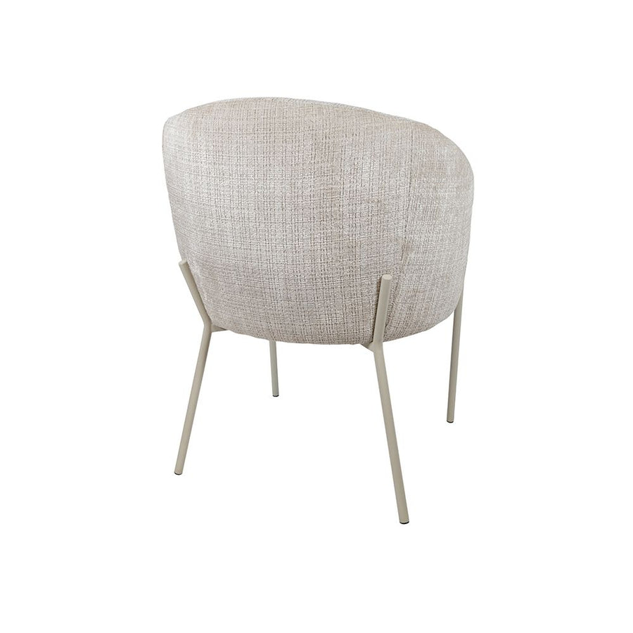 Adele - eetkamerstoel - beige poten - Cremona - Taupe 04 - Set van 2