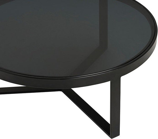 Lazio bijzettafel glas Ø50