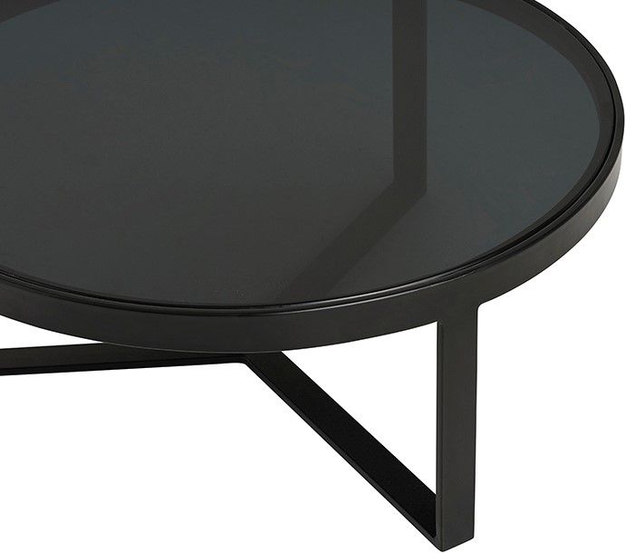 Lazio bijzettafel glas Ø50