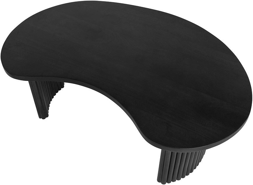 Firenze salontafel 125, boon vorm, Black
