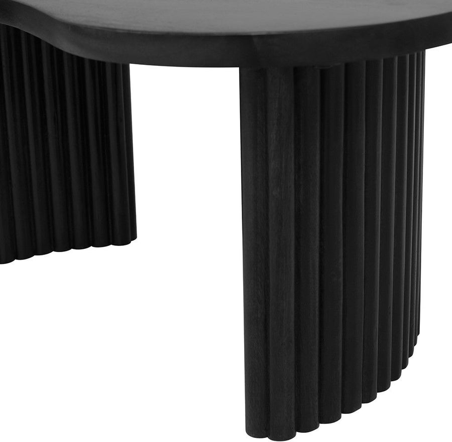 Firenze salontafel 125, boon vorm, Black