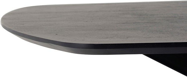 Eetkamertafel deens ovaal 180, Acacia Black