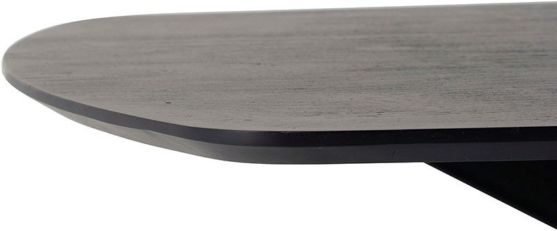 Eetkamertafel deens ovaal 180, Acacia Black