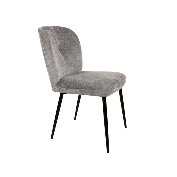 Bobby eetkamerstoel - zonder arm - Perfect Harmony - Light grey 85 - Set van 2