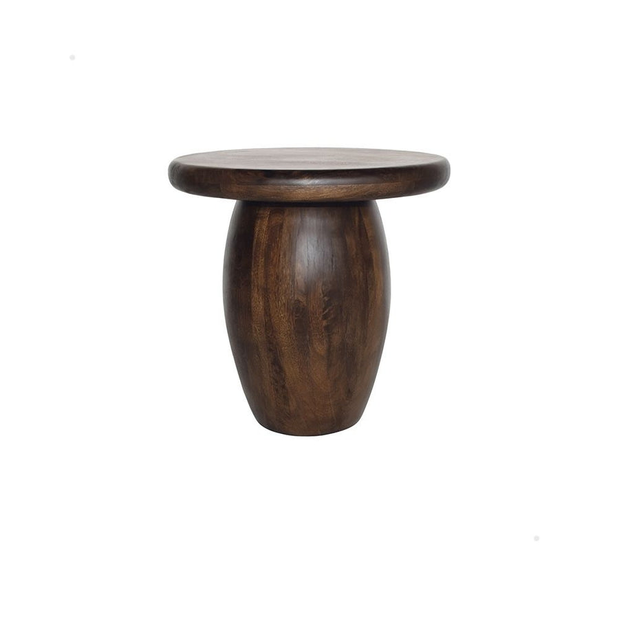 Bijzettafel Ø50, H50, Mango Walnut