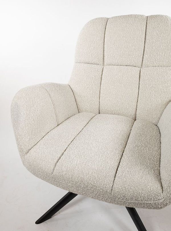 Elvis draaifauteuil 360 - Monet - Pearl 0855