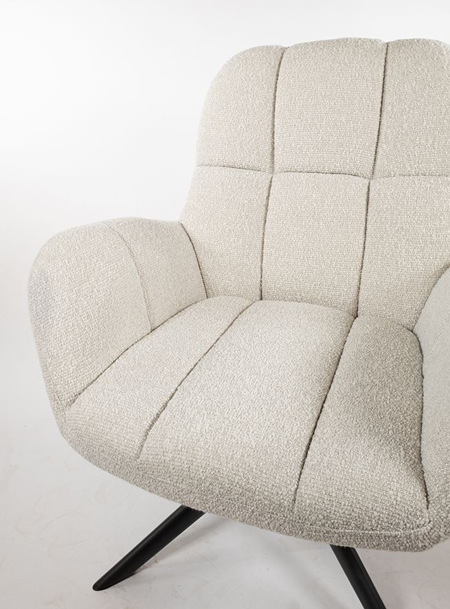 Elvis draaifauteuil 360 - Monet - Pearl 0855