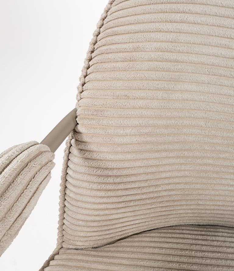 Elton fauteuil - Sand Frame - Rib - Sand