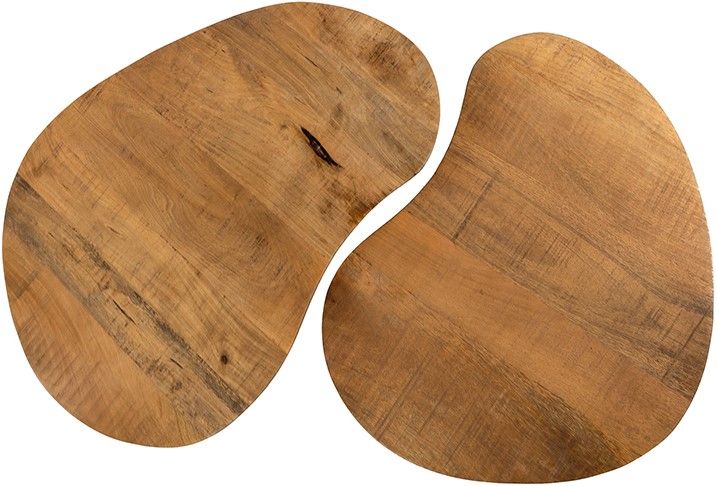 Erfurt salontafel organisch, set van 2, Smooth Natural