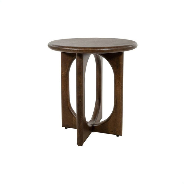 Bijzettafel Ø50, H55, Mango Walnut